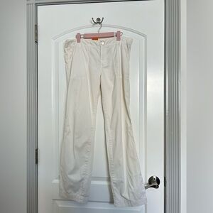 Tory Burch White Fatigue Chino Pants size 28